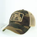 Embroidered Patch Trucker Hat - Camo